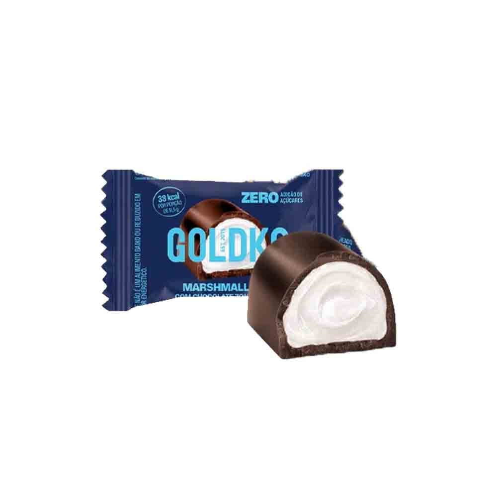 Bombom Marshmallow 70% Cacau Zero Açúcar Unidade 11,5g GoldKo